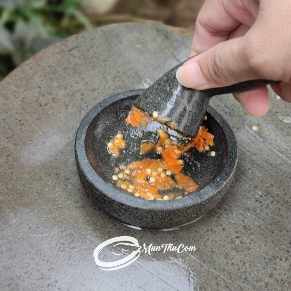 Cobek Batu Alam Mini 10cm – Praktis untuk Traveling & Masak Sendiri - Image 2