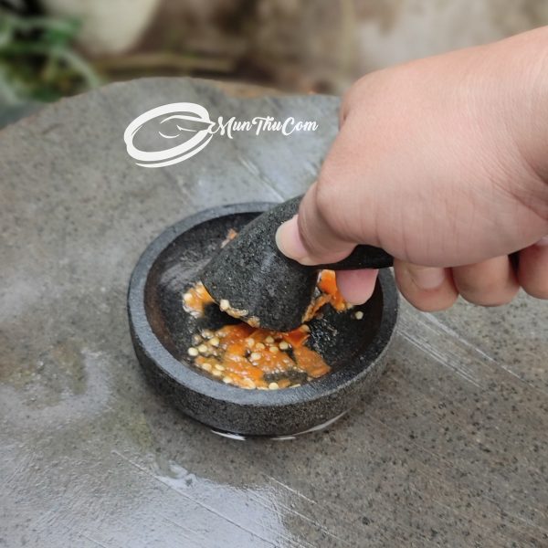 Cobek Batu Alam Mini 10cm – Praktis untuk Traveling & Masak Sendiri - Image 7