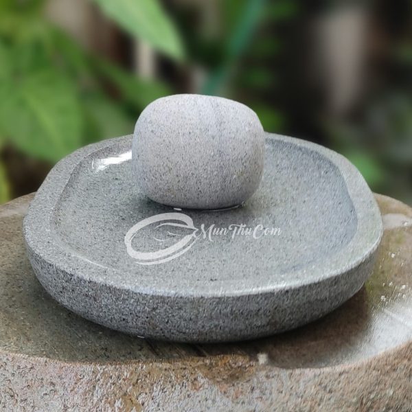 Cobek Batu Kali Pori Khas Padang – Cobek Lado Tradisional 30cm - Image 4