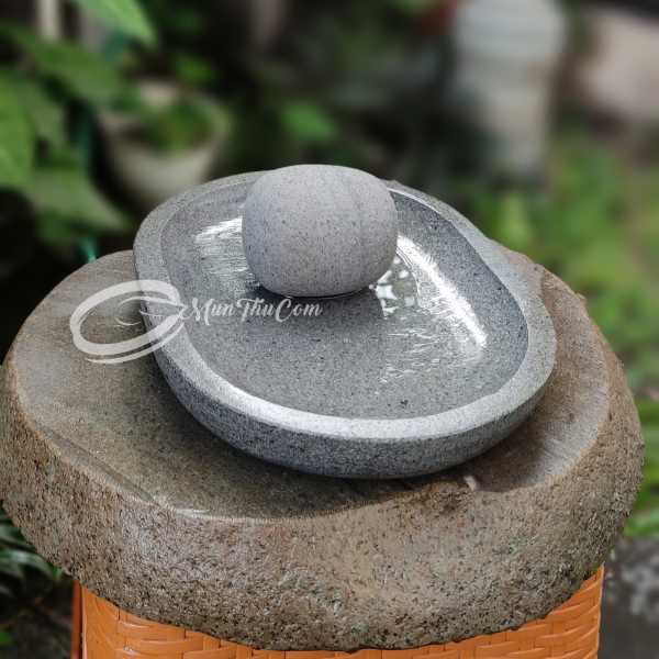 Cobek Batu Kali Pori Khas Padang – Cobek Lado Tradisional 30cm - Image 3