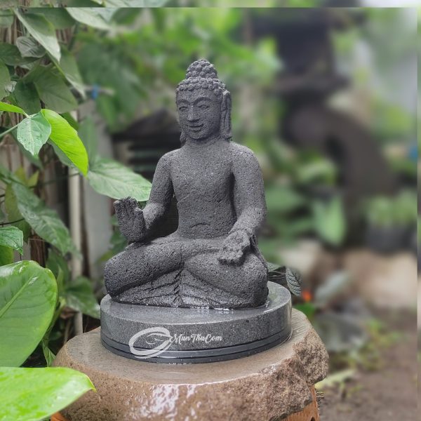 Patung Spiritualitas Buddha Abhaya Mudra Borobudur Style - Versi Mini 30cm - Image 2