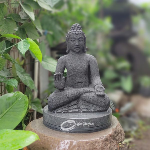 Patung Spiritualitas Buddha Abhaya Mudra Borobudur Style - Versi Mini 30cm - Image 3