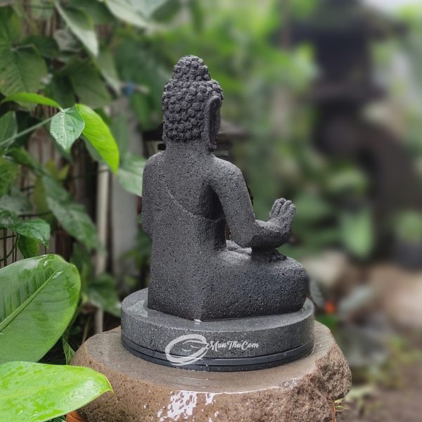 Patung Spiritualitas Buddha Abhaya Mudra Borobudur Style - Versi Mini 30cm - Image 5