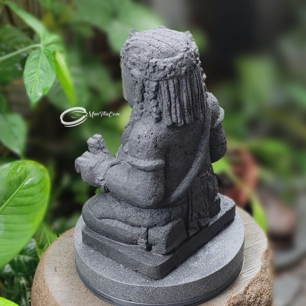 Patung Batu Lava Gupolo Singosari Handmade Tradisional – Versi Mini 30cm - Image 3