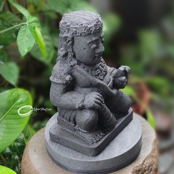 Patung Batu Lava Gupolo Singosari Handmade Tradisional – Versi Mini 30cm - Image 6