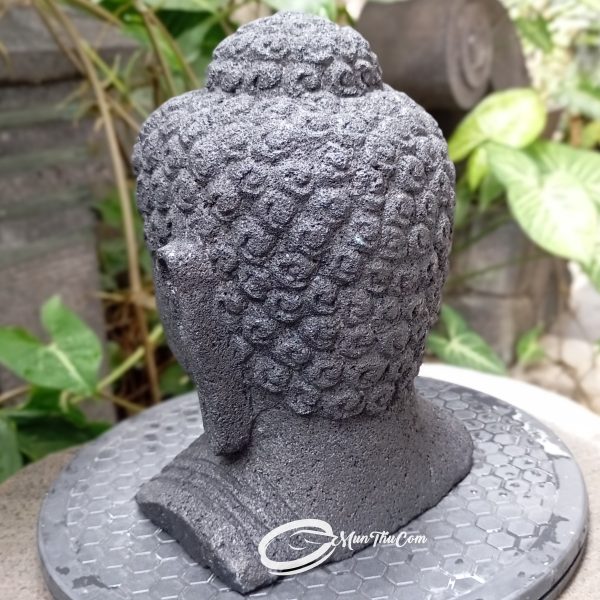 Patung Kepala Buddha Borobudur Batu Lava Merapi - Image 10