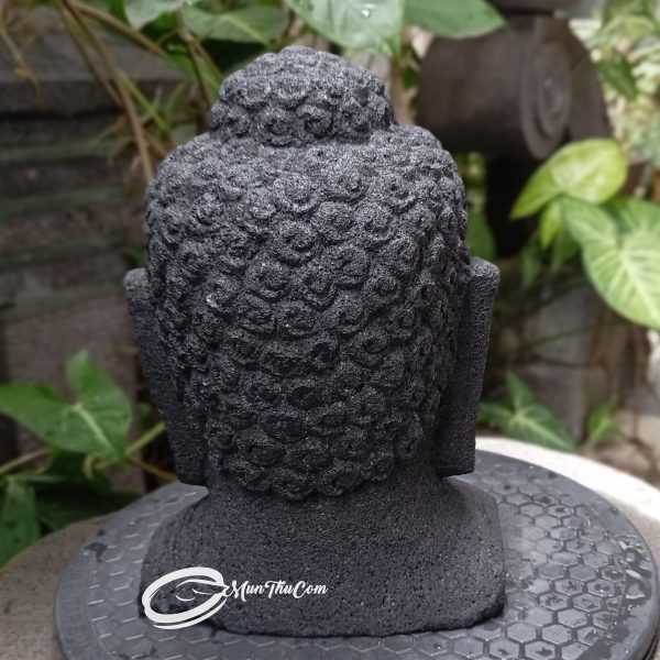 Patung Kepala Buddha Borobudur Batu Lava Merapi - Image 9