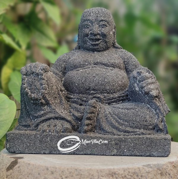 Patung Lu Cai Shen Batu Lava Pahat Tradisional – Simbol Dewa Kekayaan dan Kebahagiaan Pembawa Hoki dan Rezeki - Image 5