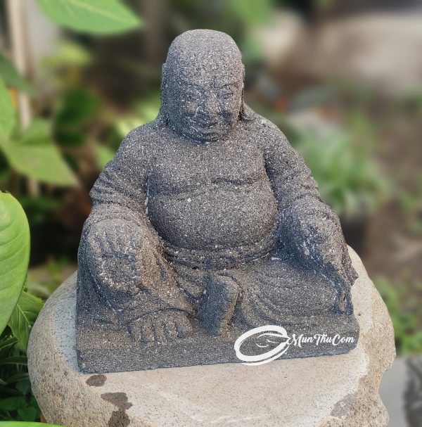 Patung Lu Cai Shen Batu Lava Pahat Tradisional – Simbol Dewa Kekayaan dan Kebahagiaan Pembawa Hoki dan Rezeki - Image 8