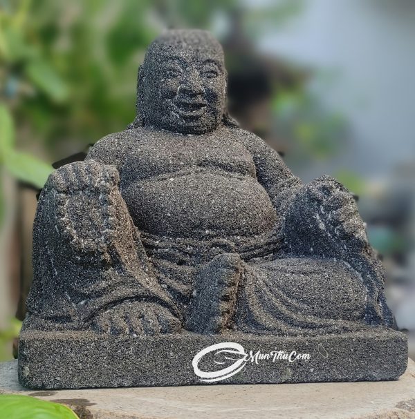 Patung Lu Cai Shen Batu Lava Pahat Tradisional – Simbol Dewa Kekayaan dan Kebahagiaan Pembawa Hoki dan Rezeki - Image 6