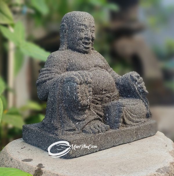 Patung Lu Cai Shen Batu Lava Pahat Tradisional – Simbol Dewa Kekayaan dan Kebahagiaan Pembawa Hoki dan Rezeki - Image 13
